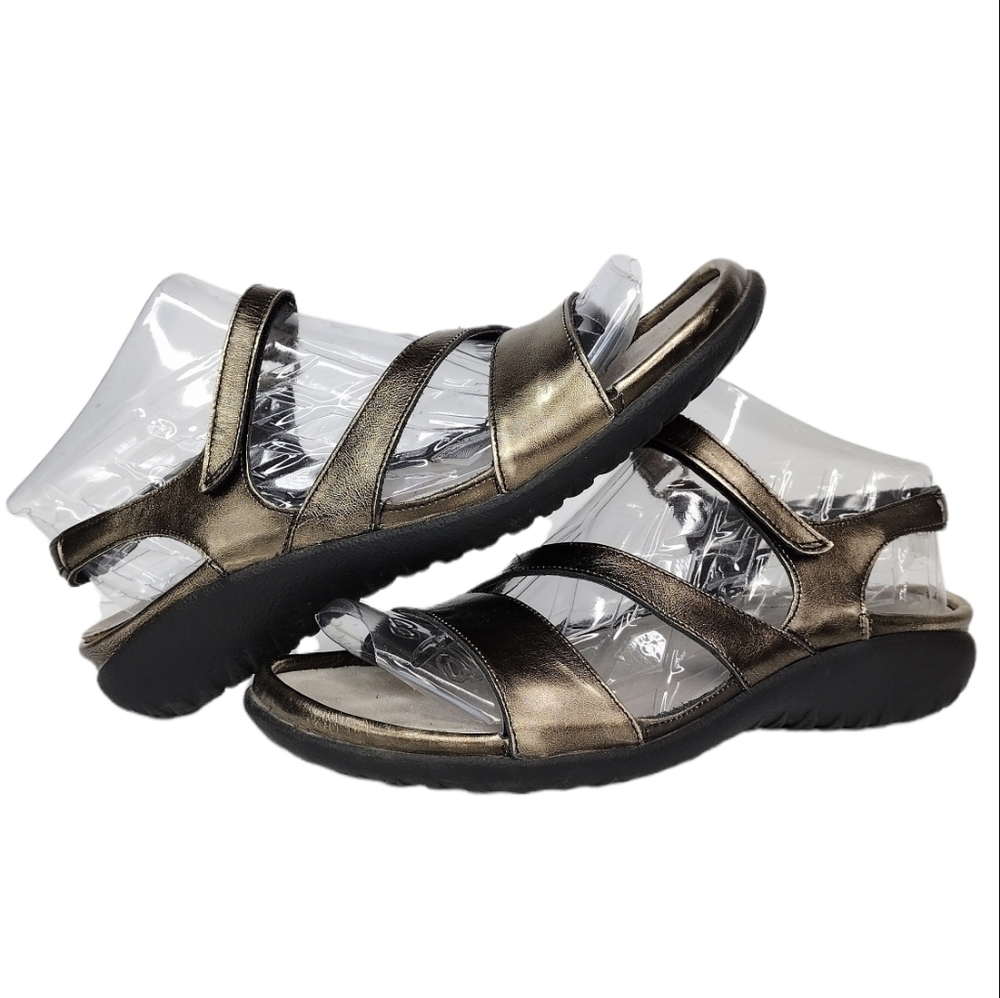 Naot Etera Gold Leather Women's Open Toe Casual Walking Strappy Sandals